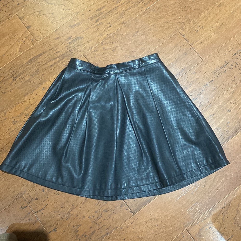 Vegan leather skirt